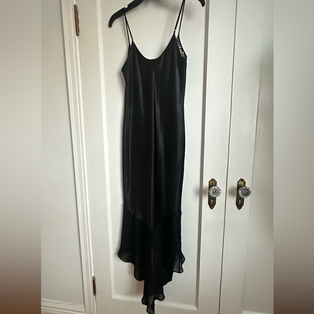 Vintage Nine & Company black slip dress small - Picture 6 of 15